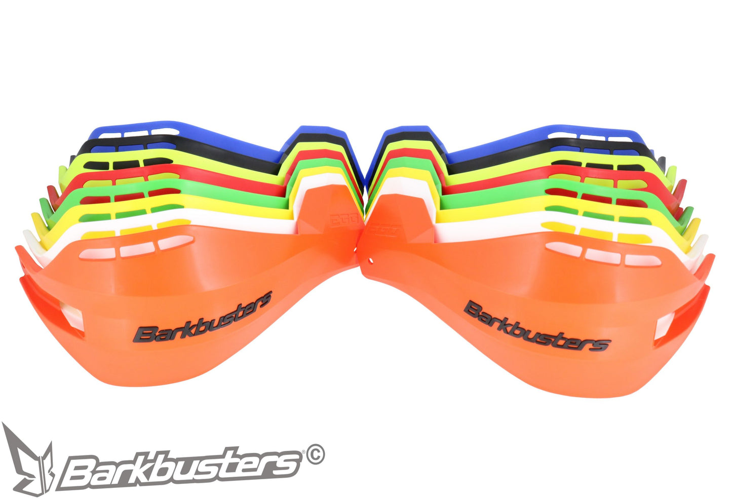 Barkbusters VPS Plastic Guards Only-Green(with deflectors in Black)-VPS-003-01-GR