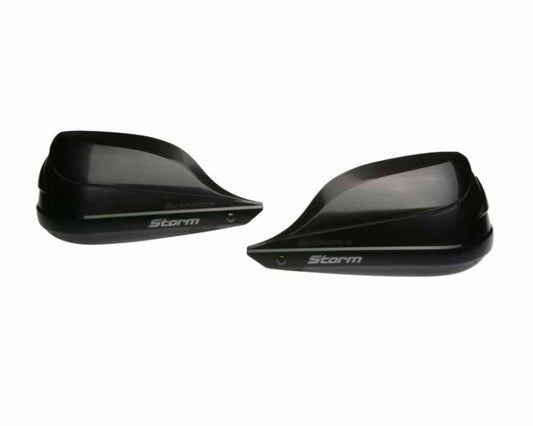 Barkbusters Storm Handguard – Single Point Bar End Mount For Hollow Handlebars – Black - STM-005-02-BK