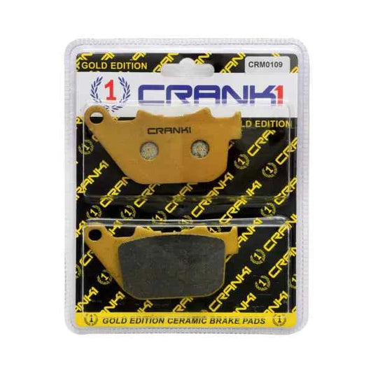 CRANK1 Ceramic Brake Pad for Harley Davidson Sportster Iron 883 (2009-2013)-Rear-CRM0109