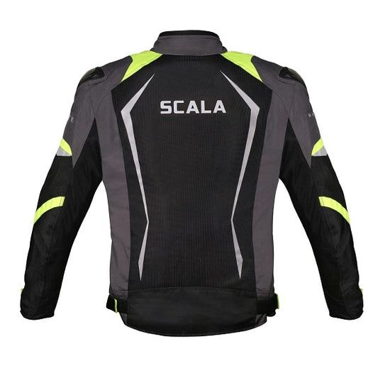 Brave Black Neon Riding Jacket - Scala