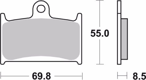BREMBO FRONT BRAKE PADS 07SU14.LA: Triumph - Riders Junction