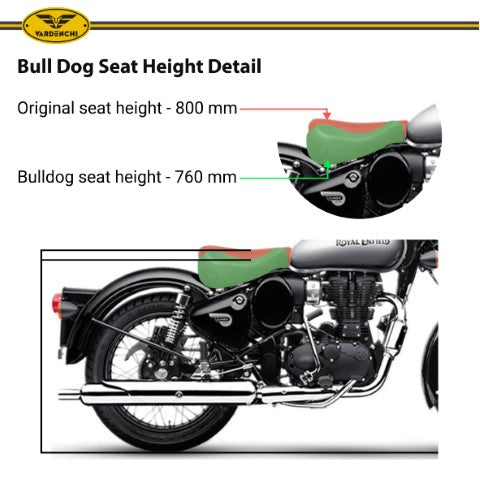 Bulldog seat set RE Classic - Vardenchi - Riders Junction