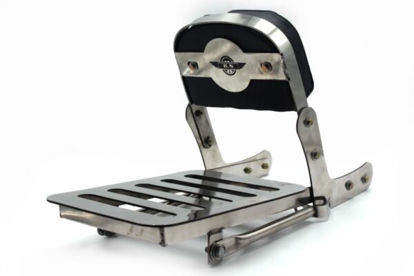 Bullet Backrest With Carrier Plate In Stainless Steel
