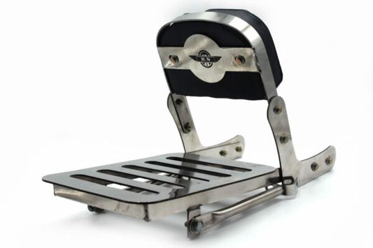 Bullet Backrest With Carrier Plate In Stainless Steel