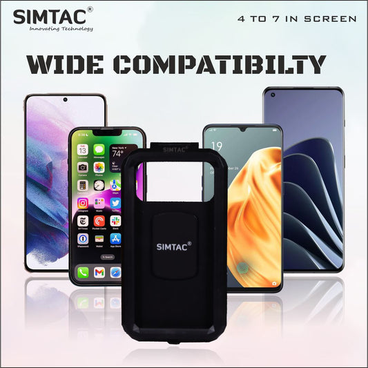 SIMTAC Mobile Holder Waterproof For Bikes/Scooters/Bicycle | MHWP