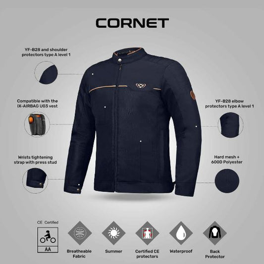 IXON Cornet Jacket - Navy/Brown