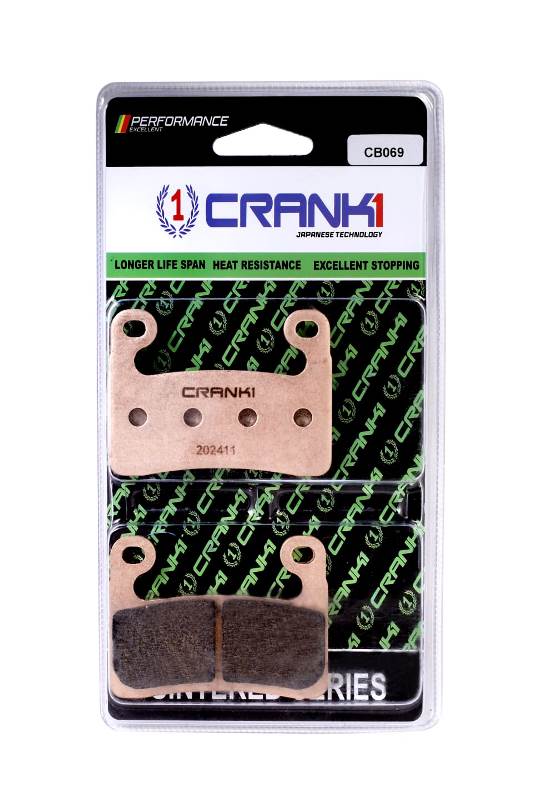 CRANK1 Brake Pads Front For BMW S RR (K67 - Std. Wheels - Hayes cal.) (2019-2021)- Fully Sintered-CB069/2Set