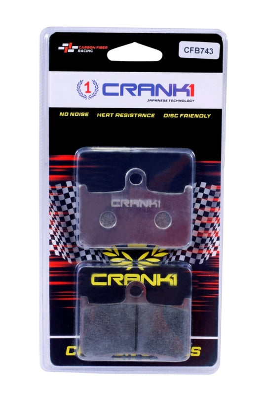CRANK1 Carbon Brake Pads Front Triumph Street Triple 675 R 2014-2016 – CFB743 (2 Sets Required)