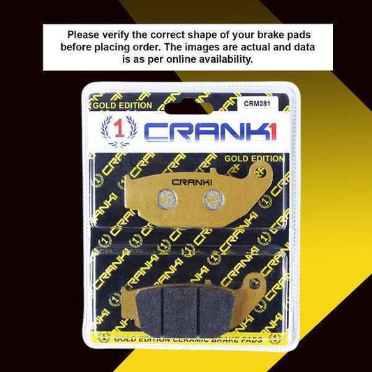 Crank1-Ceramic Brake Pads For Honda CB Hornet 160R (2019)-Rear-CRM281