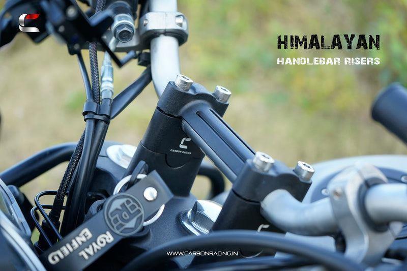 Carbon Racing Aluminium Handlebar Riser (Straight) For-Himalayan 411