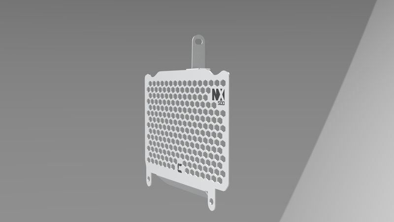 Carbon Racing-Aluminium Radiator Grill for NX 500-Silver