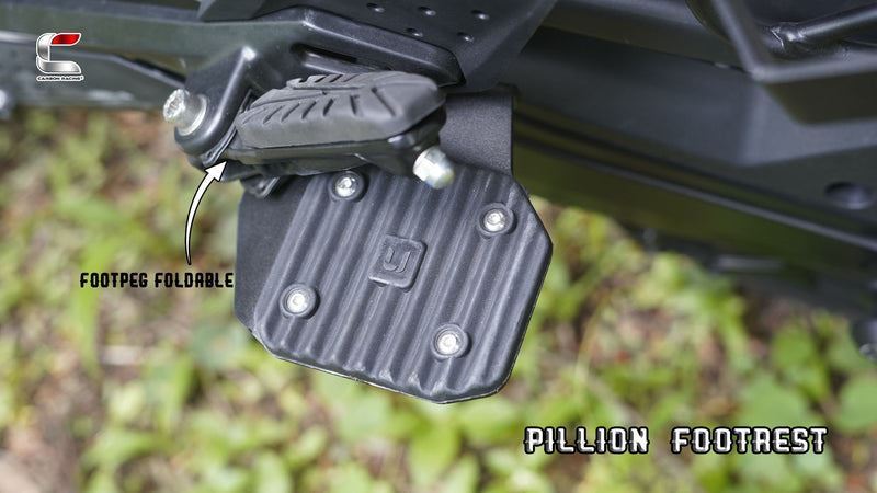 Carbon Racing-Premium Pillion Footrest With Traction Top For KTM Adventure 390250X (2025)