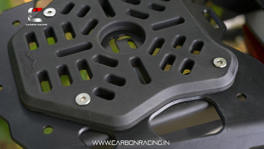 Carbon Racing "ATLAS" Top Rack with Vibration Dampener & Load Balancer For Triumph Speed 400/T4 - CRSPEED400