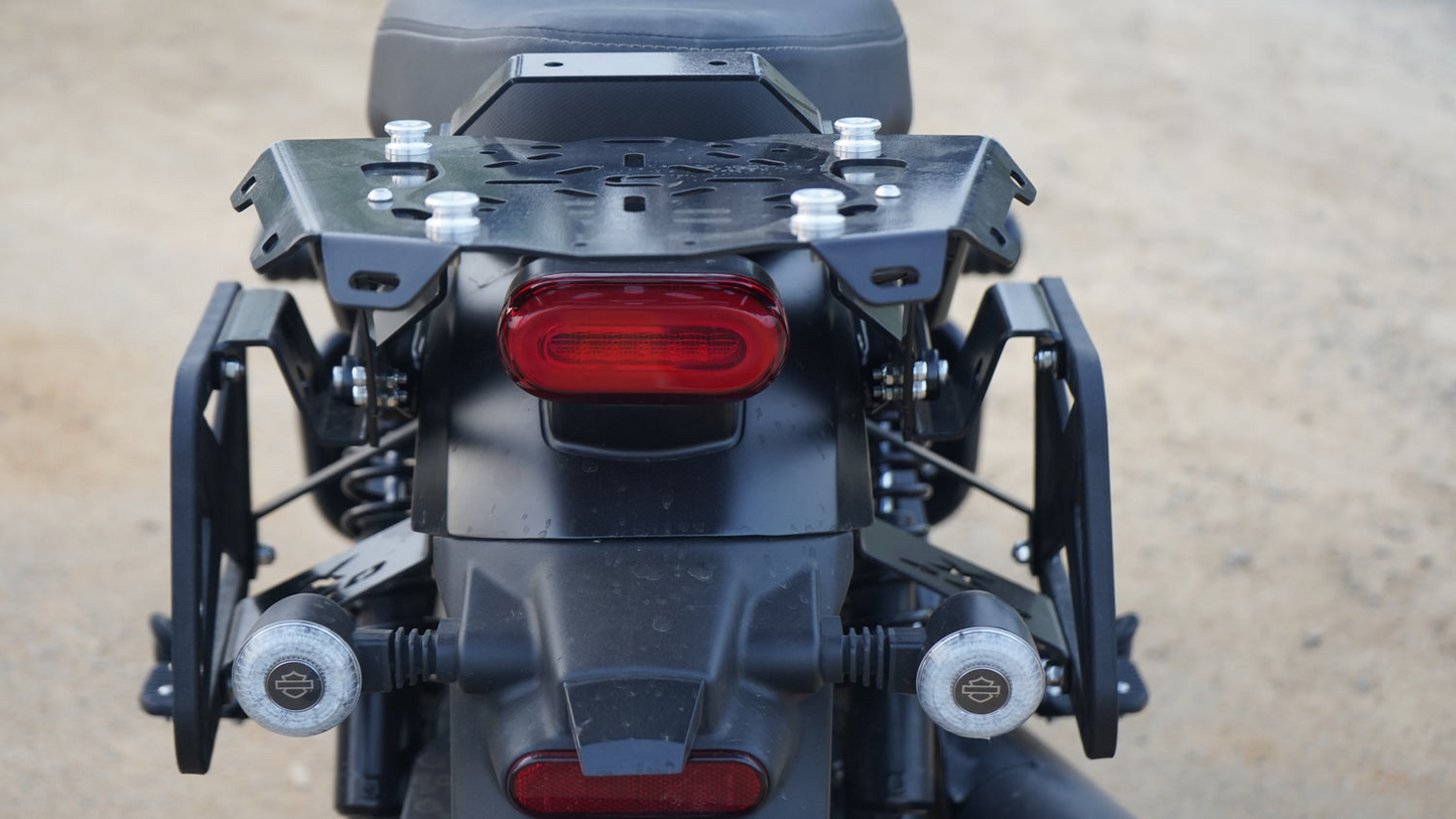 Carbon Racing AdvenTOUR Saddle Stay/Pannier Mounts for Harley X440 - CRH440