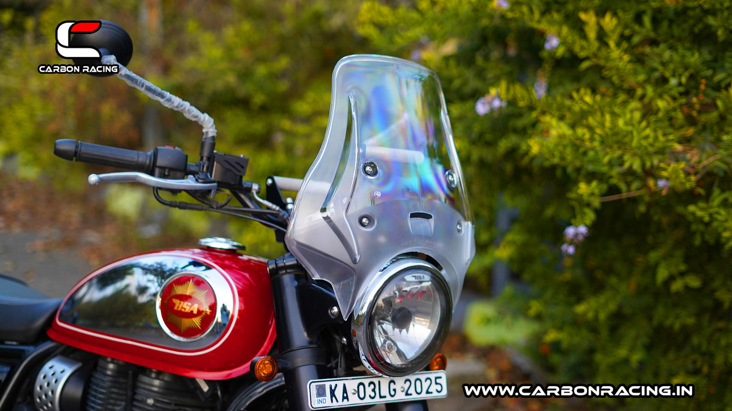 Carbon Racing WANDERER - Premium Windshield for BSA Goldstar 650 - Clear - CRBSA