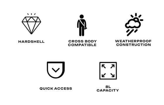 Carbonado Tora Lite Drop Leg Pouch Hardshell - Black