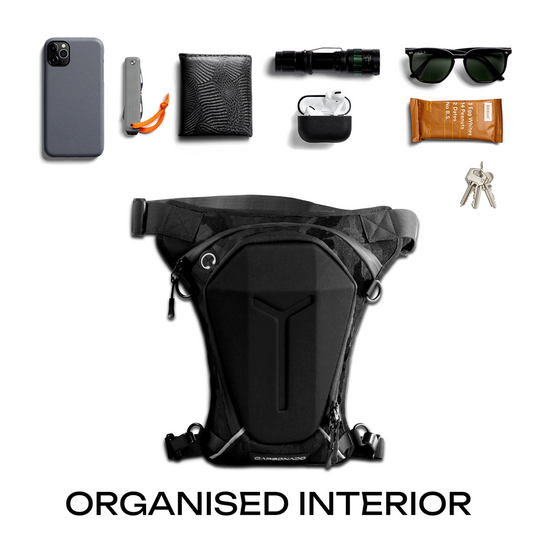 Carbonado Turtle Thigh Bag (Black Camo)
