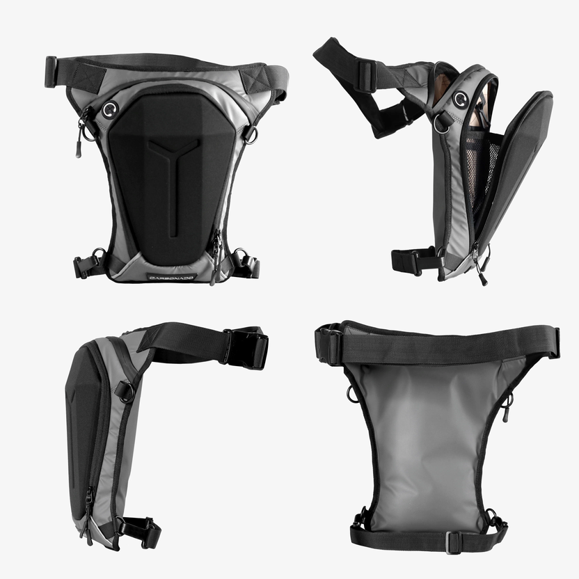 Carbonado Turtle Thigh Bag (Grey)