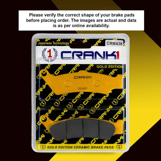 Ceramic Brake Pads For Ather 450X - Front - CRM438 - 1 Set - CRANK1