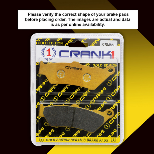 Ceramic Brake Pads For Royal Enfield Bear 650 (2024 Onwards) - Front - CRM859 - 1 Set - CRANK1