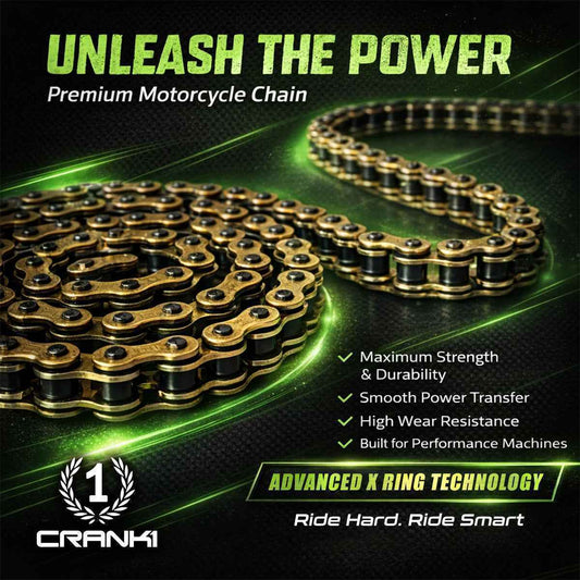 Chain For Honda CB1000R (2018-2020) - 525 Pitch x 116 Links Gold (ZVMX) - CRANK1
