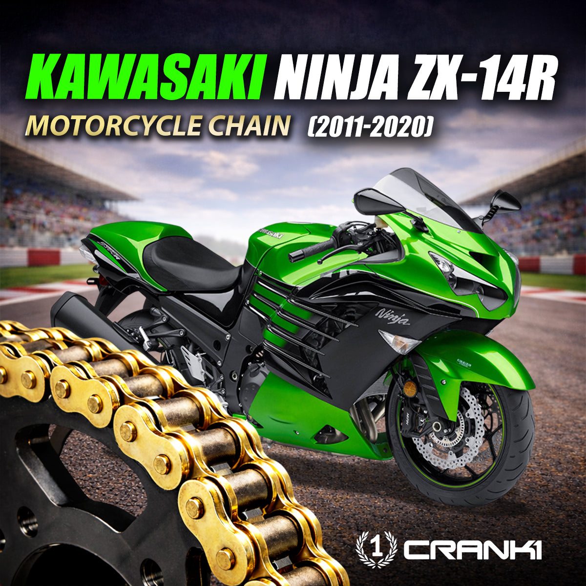 Chain For Kawasaki Ninja ZX-14R (2011-2020) - 530 Pitch x 118