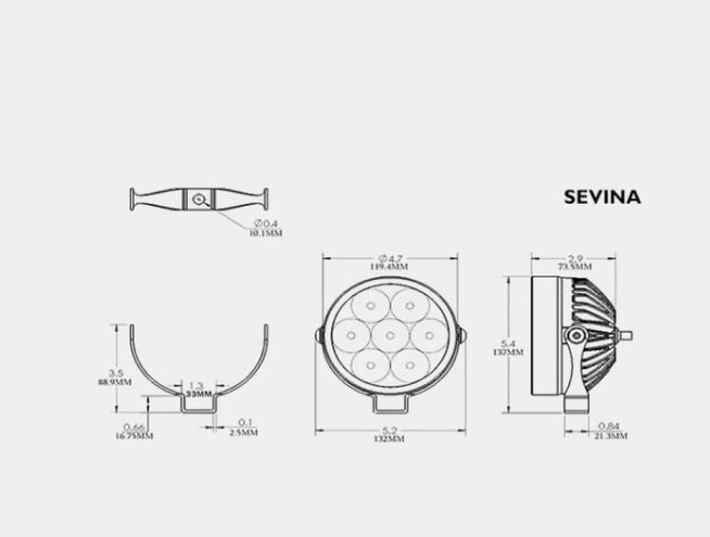 Clearwater Lights Auxiliary LED 20000LU Dixi Pair - BMW