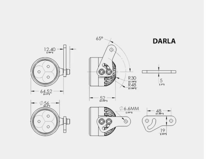 Clearwater Lights Auxiliary LED 4000LU Darla (Pair) - BMW