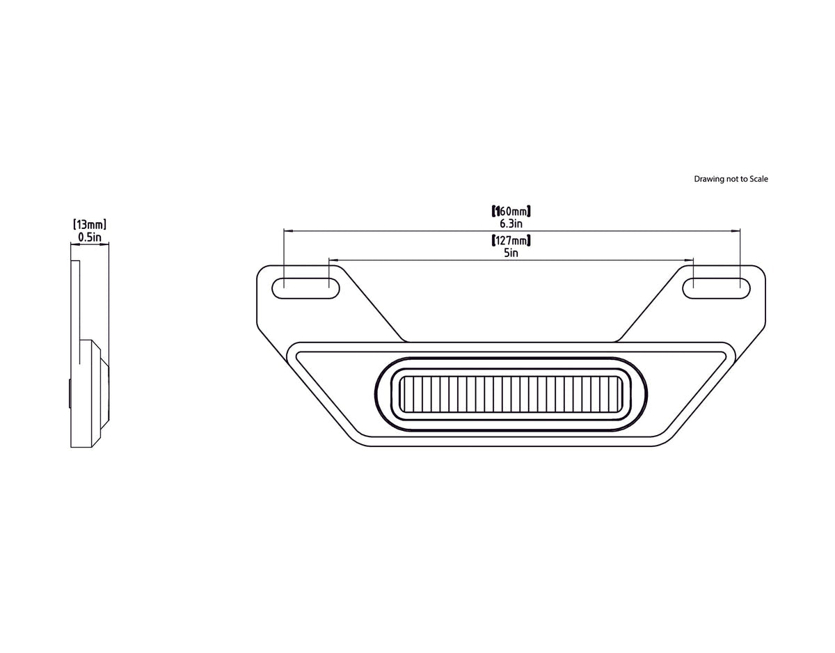 DENALI 2.0 B6 Auxiliary LED Brake Light Kit with License Plate Mount - DNL.B6.10000