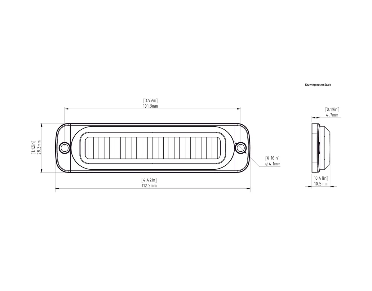 DENALI B6 Flush Mount LED Auxiliary Brake Light - DNL.B6.10200