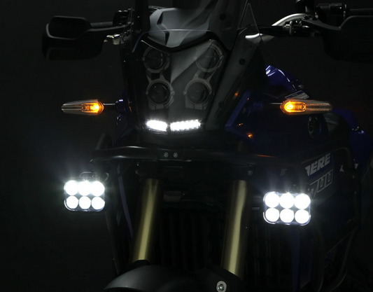 DENALI DL6 Auxiliary LED Lights - Amber - Lights Only - DNL.DL6.050.A