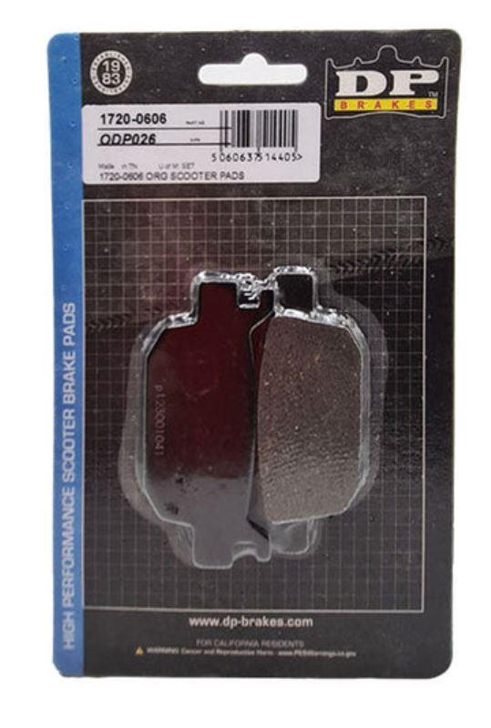 DP Sintered Brake Pads for Benelli TRK 502 Organic Rear-ODP 026