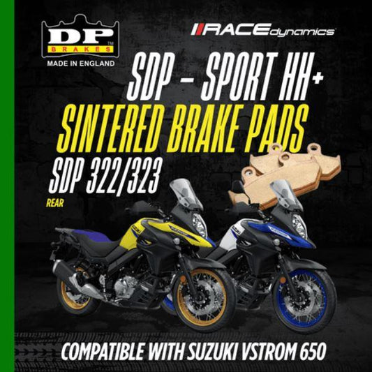 DP Sintered Brake Pads for Kawasaki ER-6n (2012-2016) - Sport SDP HH+ Front - SDP 322 + SDP 323
