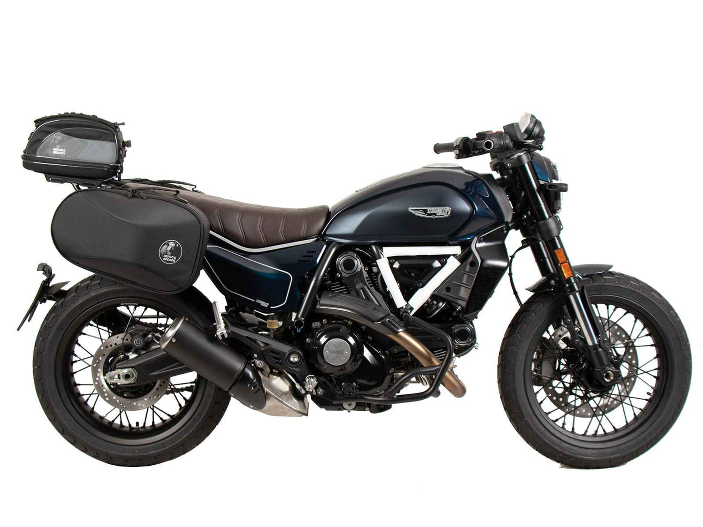 DUCATI Scrambler 800 Nightshift Soft Luggage - Smartrack Rack - Hepco Becker - 6807654 01 01