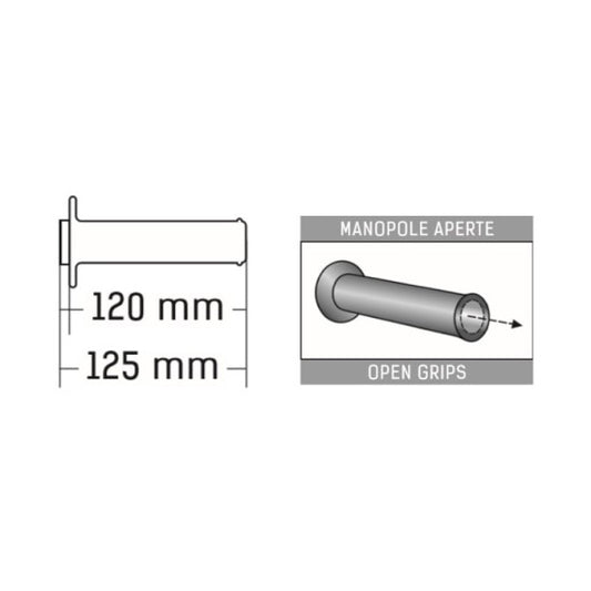 Domino Handlebar Grips White/Black - A01041C4046B7-0