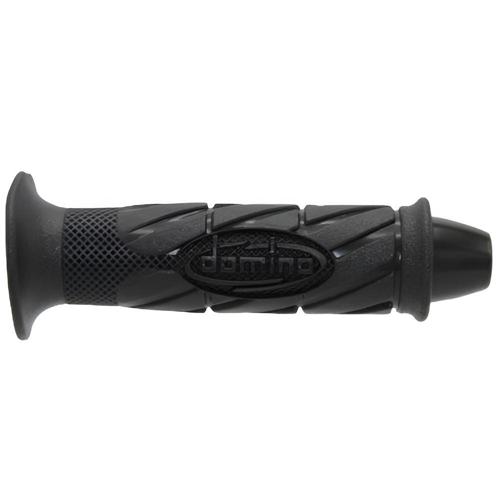 Domino Grips With Fake Bar End Weight (3680.82.40.06) - Black