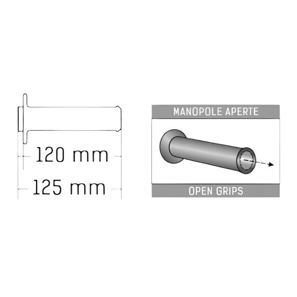 Domino Handlebar Grips A450 - Green/Black (A45041C4044B7-0)