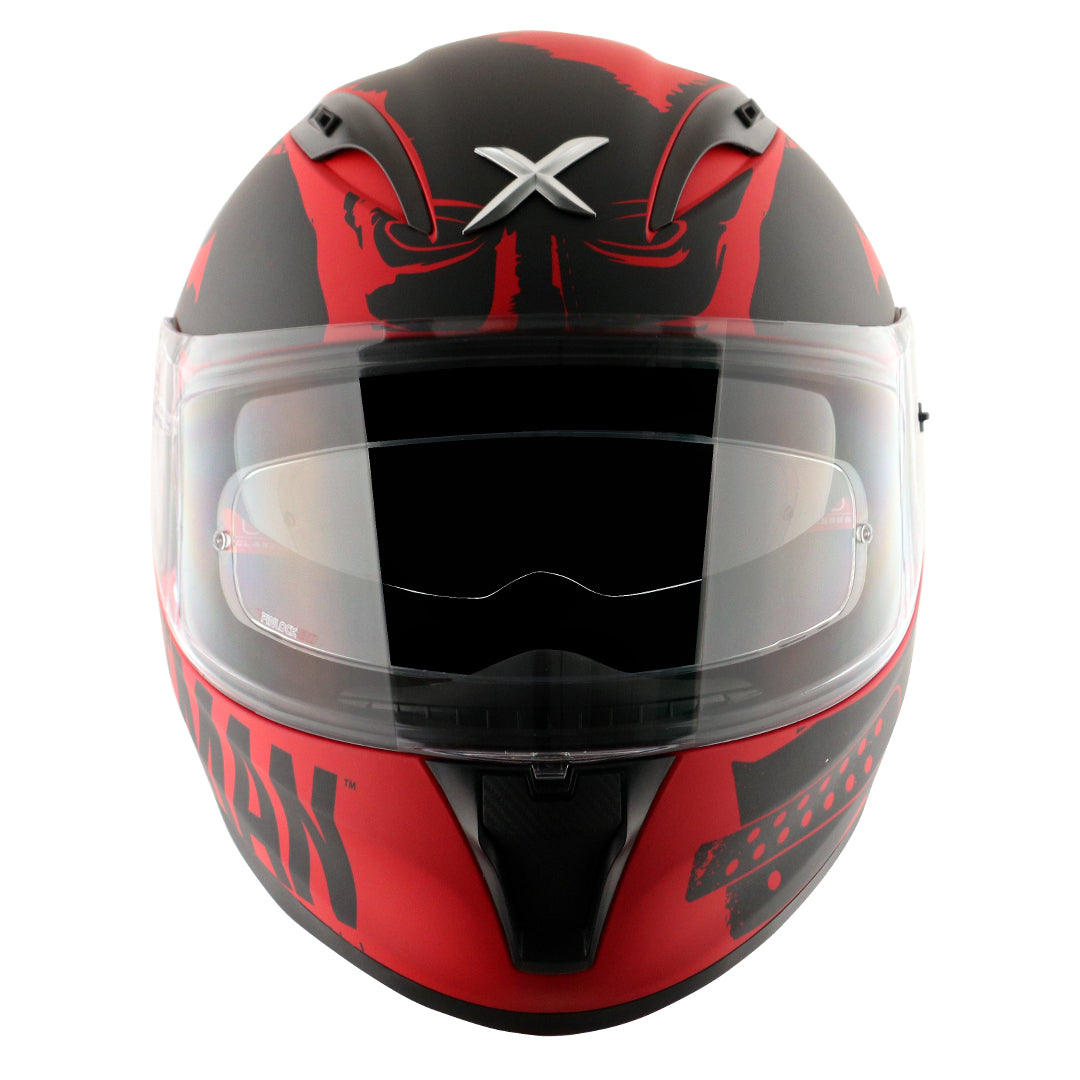 Axor Street DC Batman Helmet (Dull Red Black) - Riders Junction