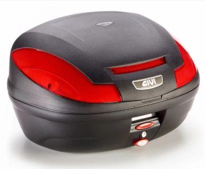 E470 Simply III Top Case - Red Reflectors - Givi - Riders Junction