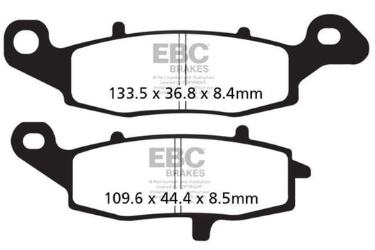 EBC Brake Pads Fully Sintered - (Front)-FA229HH + FA231HH