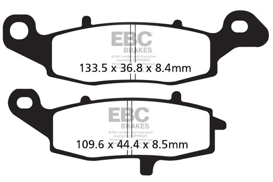 EBC Brake Pads for Bikes - FA229HH Fully Sintered - Front Rotor (1 Pair)