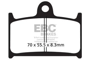 EBC Brake Pads for Bikes - FA236 Organic (Front)