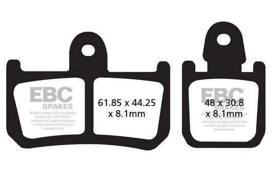EBC Brake Pads for Bikes - FA442/4 Organic (Front)