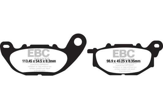 EBC Brake Pads for Bikes - FA663 Organic - Front (1 Pair)