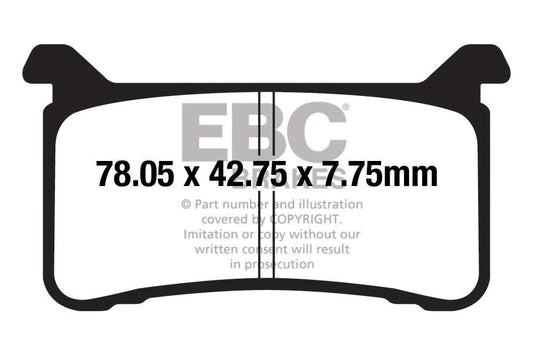 EBC Brake Pads for Bikes - FA700HH Fully Sintered - (1 Pair)