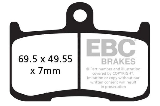EBC Brake Pads for Bikes - GPFAX347HH Grand Prix - (1 Set)