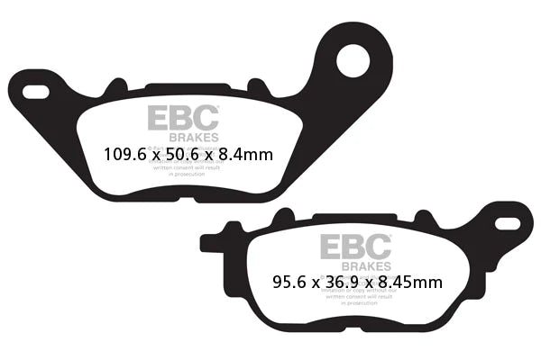 EBC Brake Pads for Bikes - SFA464 Organic - Front (1 Pair)
