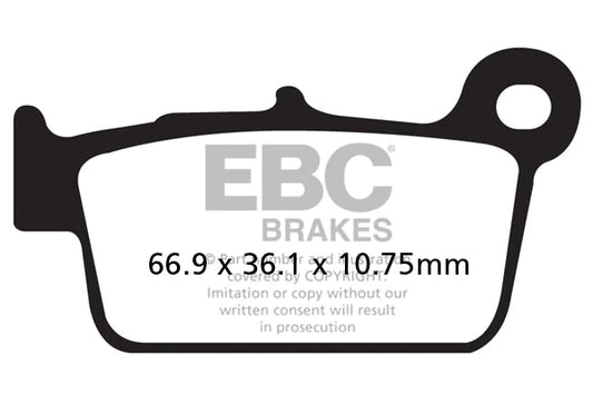 EBC Brake Pads for Bikes - Sintered FA367R - Rear (1 Pair)