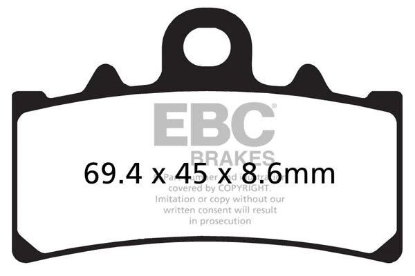 Front Brake Pads for BMW G310 GS(2017-Onw)-FA606HH-EBC