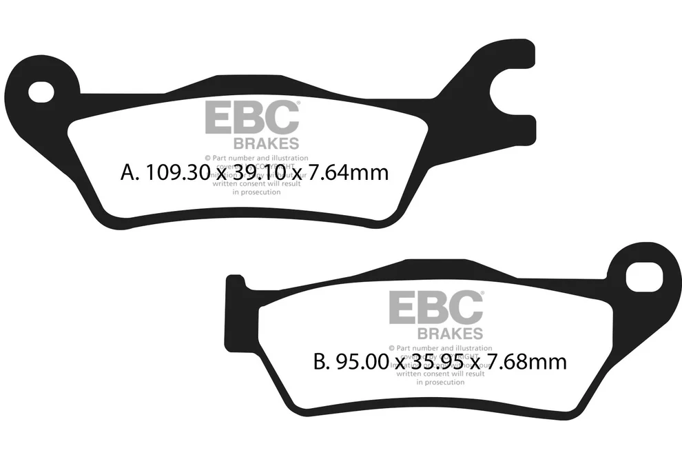 EBC Brake Pads - FA715HH Fully Sintered - Front